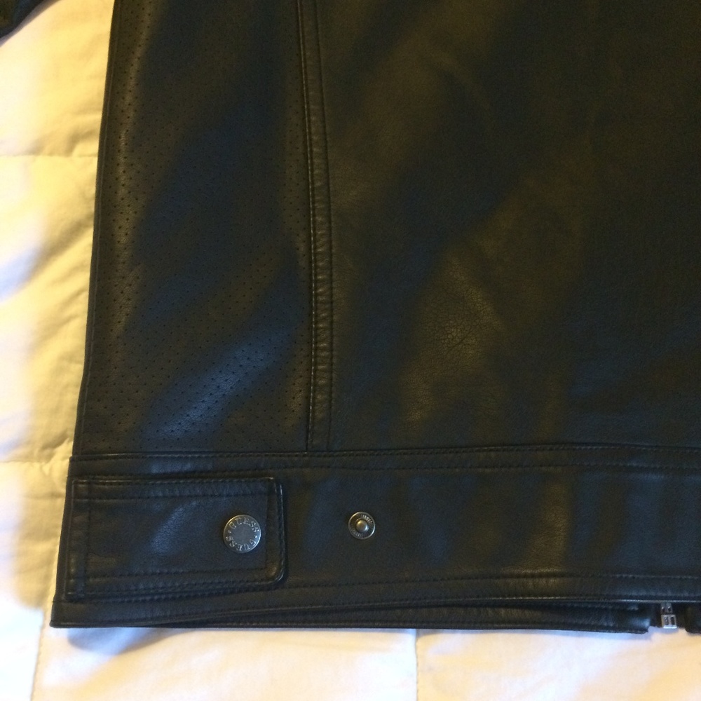 Guess Faux Leather Moto Jacket - Picture 6 of 8